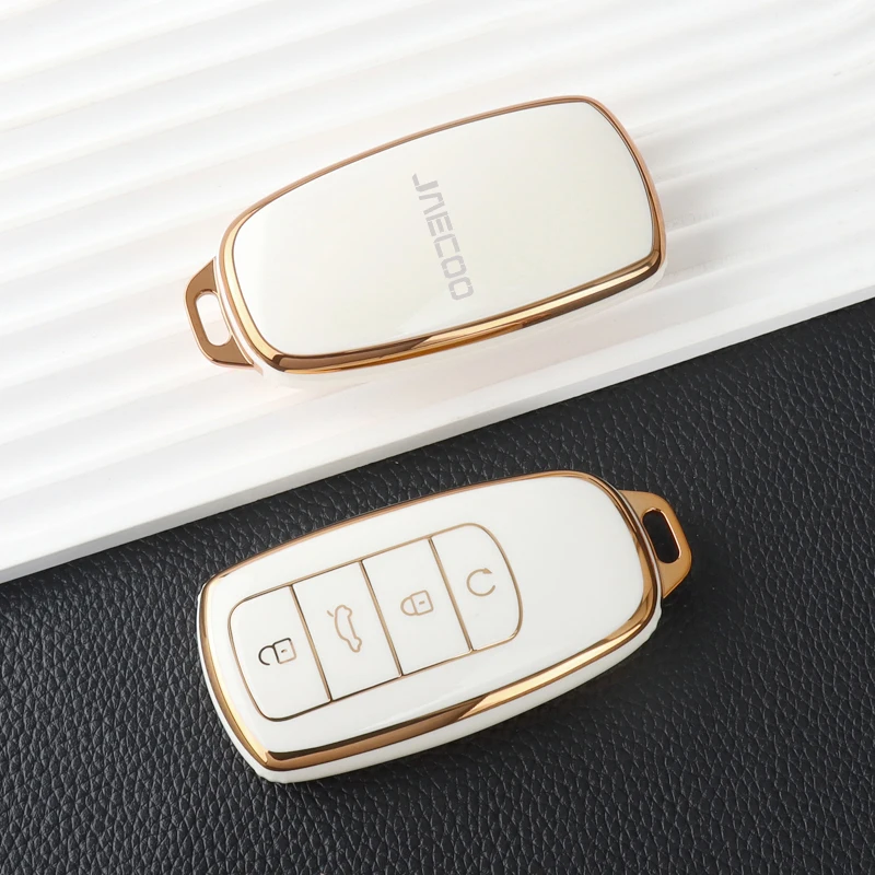 لينة بولي TPU حافظة مفاتيح السيارة غطاء شل حامل لشيري Jaecoo 7 J7 J8 phev 2025 2024 2023 حامي مفتاح قذيفة المفاتيح الملحقات