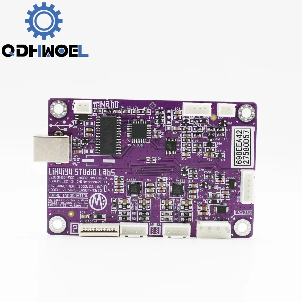 QDHWOEL LIHUIYU M3 نانو وحدة تحكم بالليزر اللوحة الرئيسية الأم + لوحة التحكم + دونغل B نظام حفارة القاطع لتقوم بها بنفسك 3020 3040 K40 #4