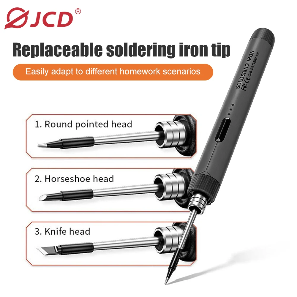 Wireless Fast Charging Digital Display Soldering Iron Kit, USB‑Rechargeable Battery‑Powered Adjustable Constant‑Temperature Sold