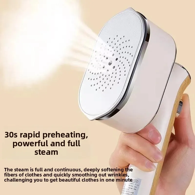 

220V Handheld Mini Steamer Iron 2 in 1 Adjustable Small Power Portable for Dormitory