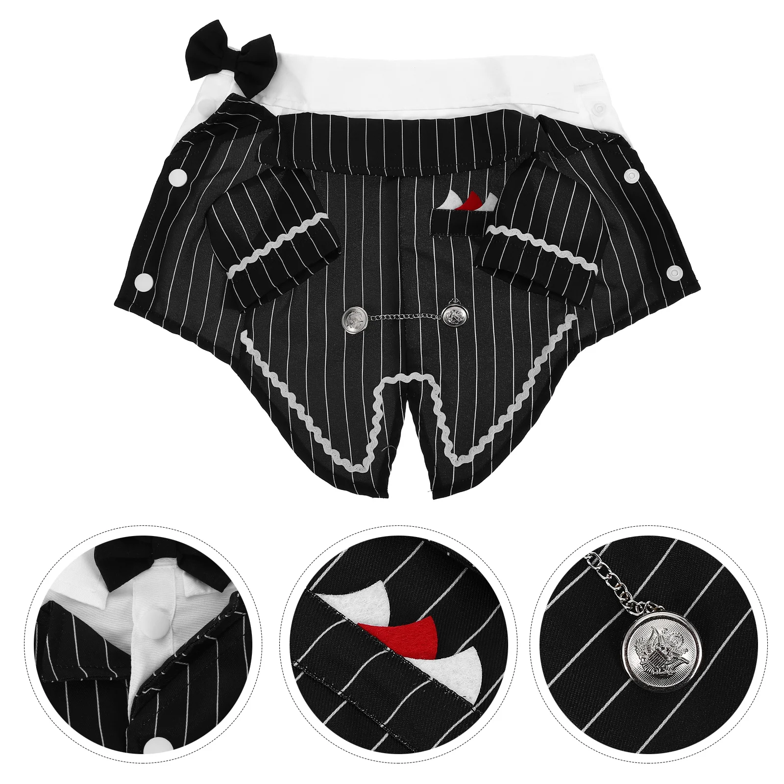 

Dog Tuxedo Suit Small Medium Large Size Formal Pet Costume For Wedding Birthday Halloween Christmas New Year Party Outfit