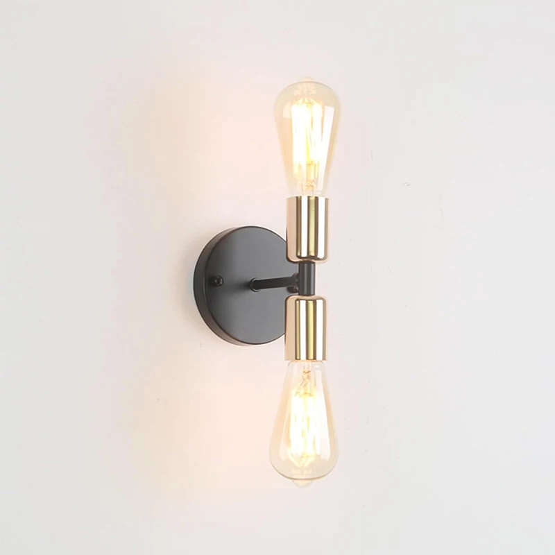 

Retro wrought iron wall lamp, living room wall lamp, modern and simple industrial style wall lamp, bedroom bedside wall lamp