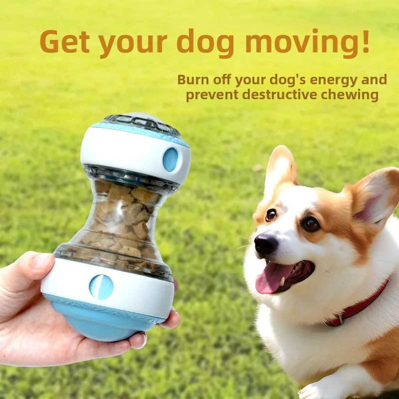 Juguete Dispensador de Premios para Perros, Juguete Interactivo para Perros, Pelota de Comida Rodante, Juguete Masticable Duradero, Pelota Saludable para los Dientes, Apto para Todas las Razas