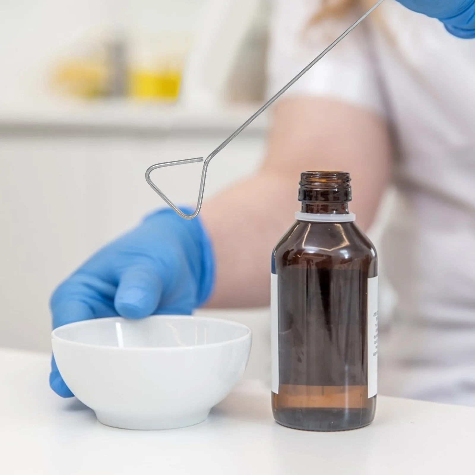 6 Pcs Coating Rod Triangle Cell Spreader Lab Culture Scraper Sterile Experimental Tools Stainless Steel Plate