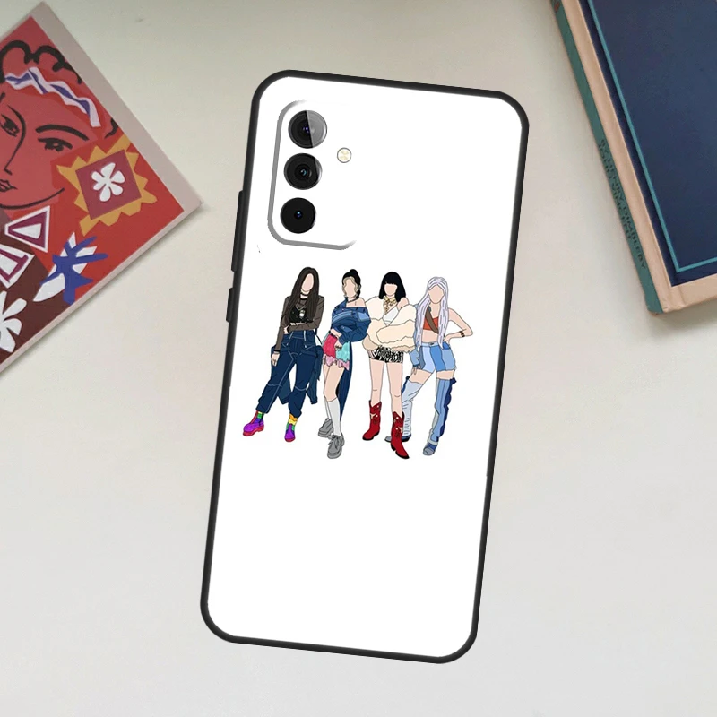 Korean Fashion Girl Kpop Band Case For Samsung Galaxy A52 A53 A54 A12 A13 A14 A32 A33 A34 A23 A24 A72 A73 A51 A71 A15 A25