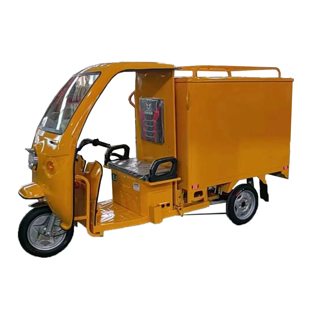 

2 Speed Gear Soft Start Anti-Slide on Slope Customize Acceptable Guangzhou Rickshaw 1000W Electric Delivery Tricycle