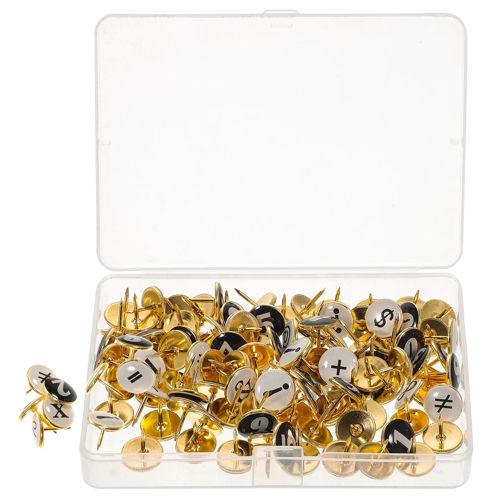 104Pcs Thumbtacks Bulletin Board Push Pins Small Thumb Tacks Office Supplies Decorative Map Nails Craft Pins Message Board
