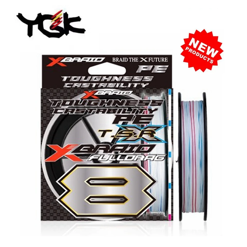 Original YGK X-BRAID FULLDRAG TSR X8 Fishing Line 100m/300m Japan