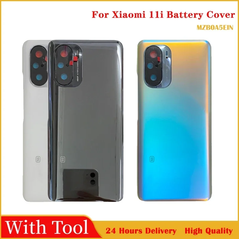 الغوريلا الزجاج ل Xiaomi Poco F3 5G غطاء البطارية الزجاج الغطاء الخلفي ل Xiao Mi 11i الباب الخلفي الإسكان مع الشعار