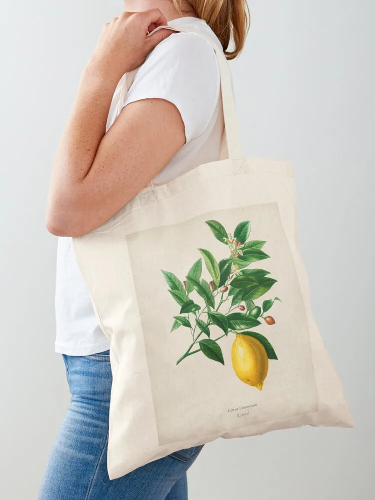 Lemon (Citrus Limonium) Tote Bag large size bags Shopper Lady bag Canvas shoulder bag