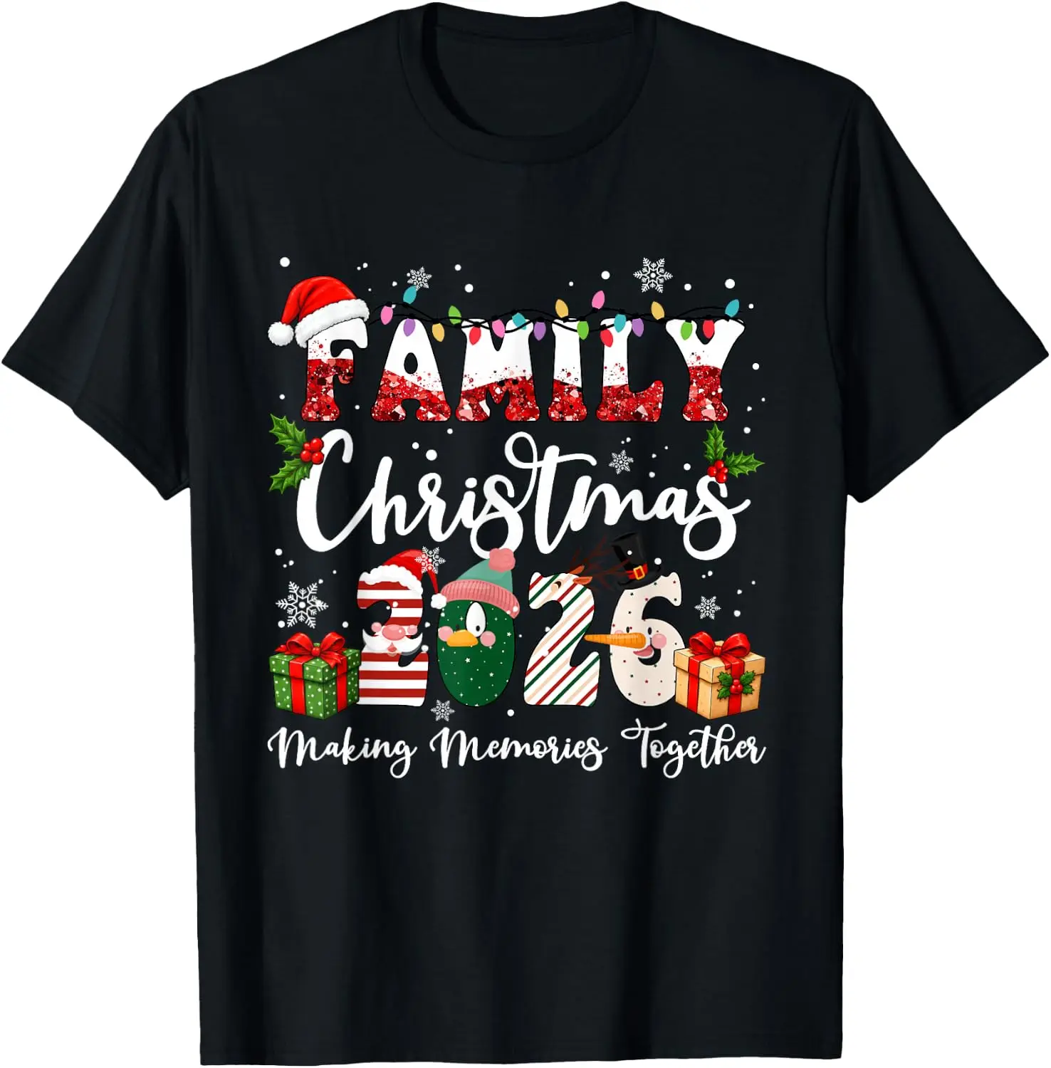 Family Christmas 2026 Shirts Making Memories Together T-Shirt Cute Halloween Pumpkin Short-Sleeve Tee: Fun, Breathable, Pure Cotton, Stylish—Perfect for Sports, Lounging, or Casual Wear.