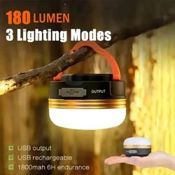 LED Lantern Portable Camping Light 3 Lighting Modes Camplights Hanging Rechargeable Outdoor Tent Home Emergency Lamp with Magnet