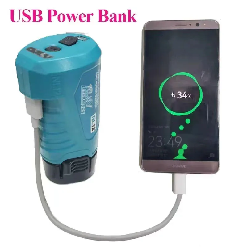 NL12 Adapter BL1013 Li-ion Battery Charger Converter For Makita 10.8V USB Device Mobile Phone Power Bank Supply DC Output DC10WA