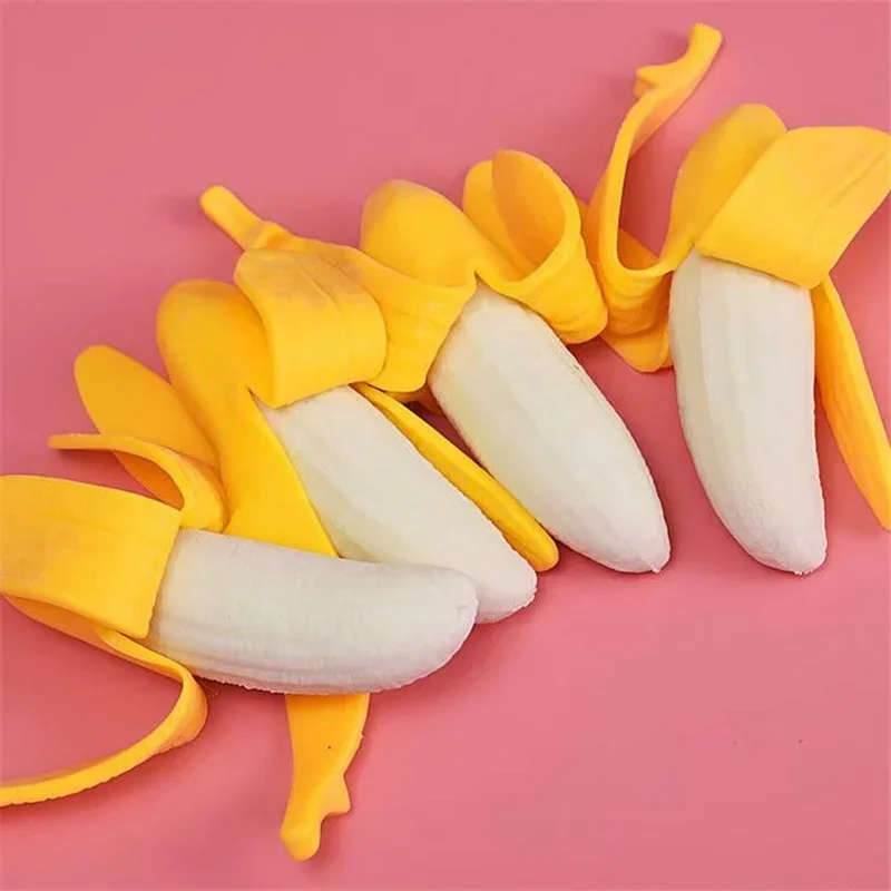 5Pcs Kids Toys Soft Banana Squishy Toy Antistress Tricky Creative Funny Chilidren Adult Gifts Halloween Anti stress toys