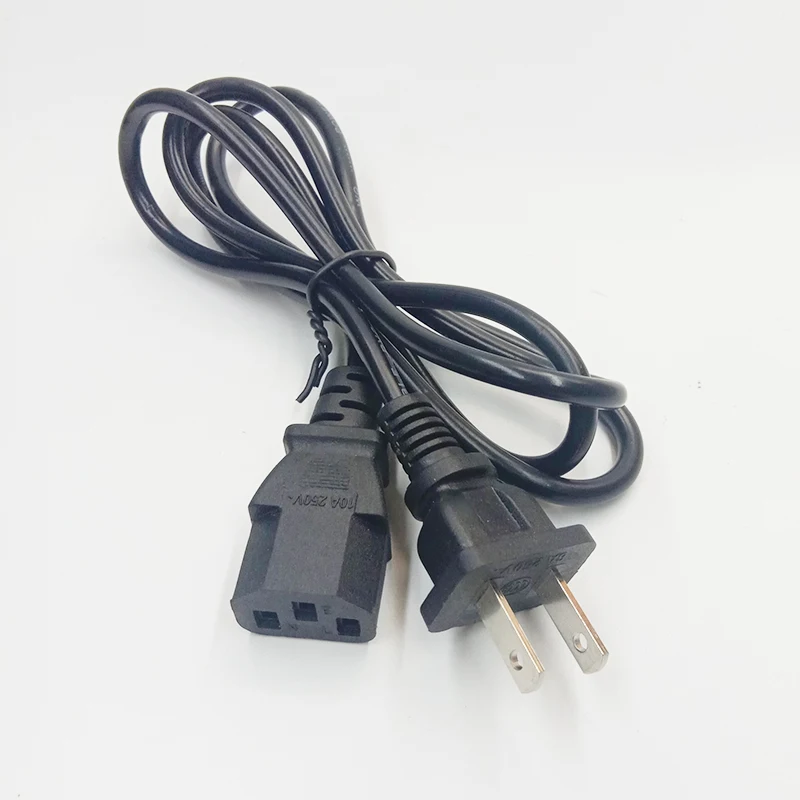 الولايات المتحدة الأمريكية إلى IEC 320 C13 2-الشق التيار المتناوب سلك الطاقة كابل الأمريكية اليابان المكسيك C13 تمديد كابل لسطح المكتب شاشة الكمبيوتر المحمول 1.2 متر