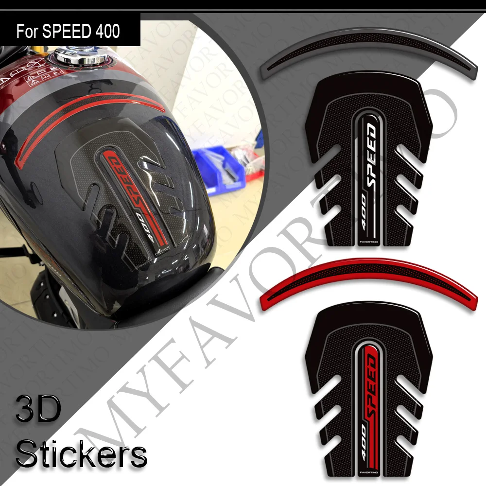 For Triumph speed 400 Motorcycle Tank Pad Side Grips Gas Fuel Oil Kit Knee Fairing Fender Wheels Stickers Decals 2024 2025