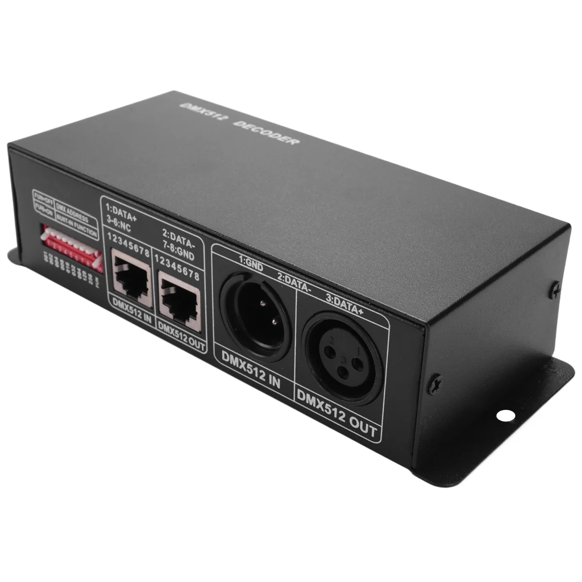 LEDコントローラー付きデコーダー,rgbw dmx 512,rgb,DC12-24V,3ch