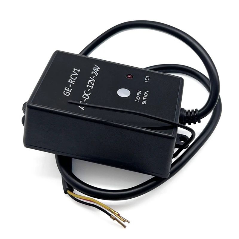 Penerima GE-RCV1 433.92Mhz DC/AC 12V/24V untuk pintu garasi pintu pengendali jarak jauh kode dan penerima eksternal kode tetap