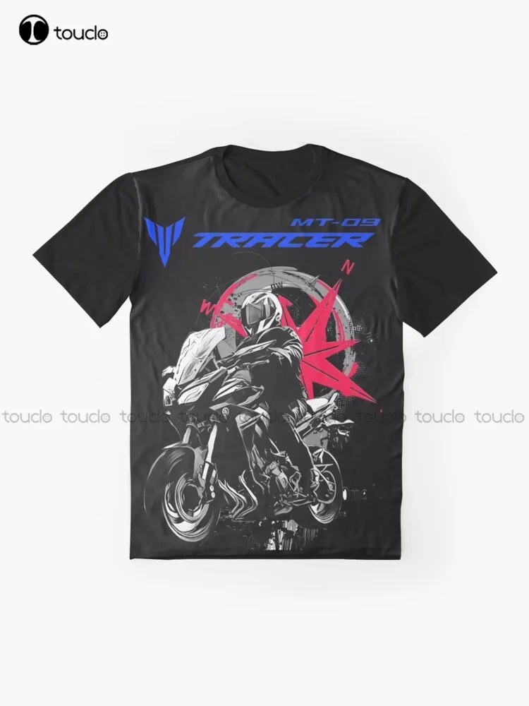 Moto, Motorbike Mt-09 Tracer Gt900 Fz10 Graphic T-Shirt Custom Aldult Teen Unisex Digital Printing Tee Shirts Custom Gift Xs-5Xl