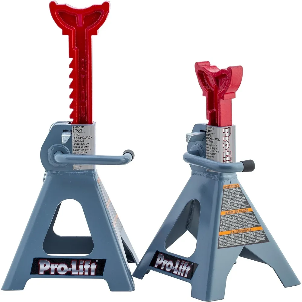 Double Pin Jack Stands with 3-Ton Capacity