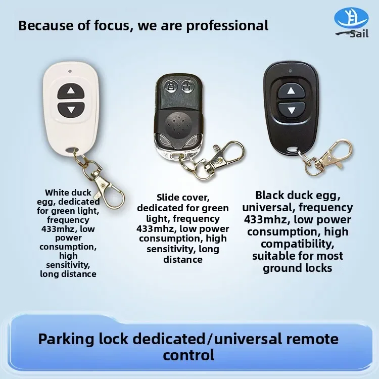 DurableApplicable To Smart Parking Lock Remote Universal Ground Lock Accessories Frequency 433MHZ Low Power Consumption Long Dis