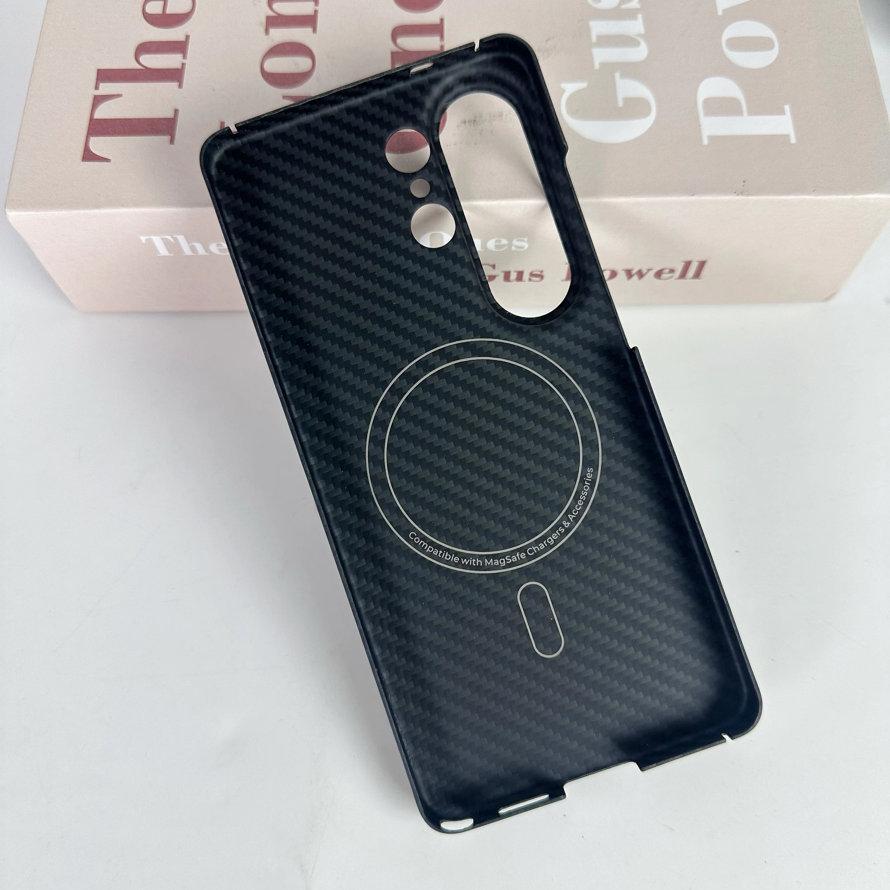 Compatible with Samsung Galaxy S26 Ultra Case Extremely Thin Aramid Fiber Cover Unbelieve Thin Premium Magnetic Charging BLACK - view 5