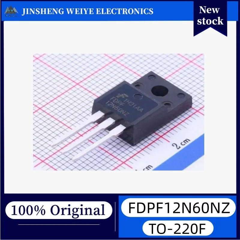 

5/20 pieces FDPF12N60NZ TO-220F N-channel 600V 12A MOSFET new original stock