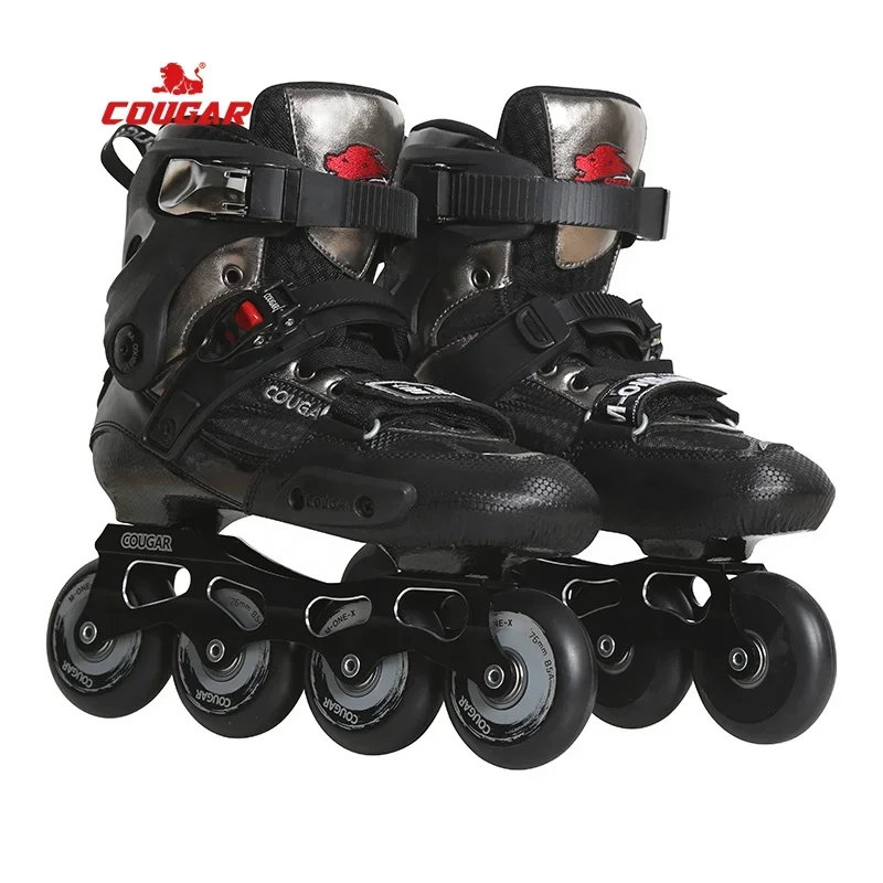 

COUGAR Factory Slalom Skate Adult Roller Skate Carbon Fiber Inline Skate For Club Skating Group Men Women Teenager