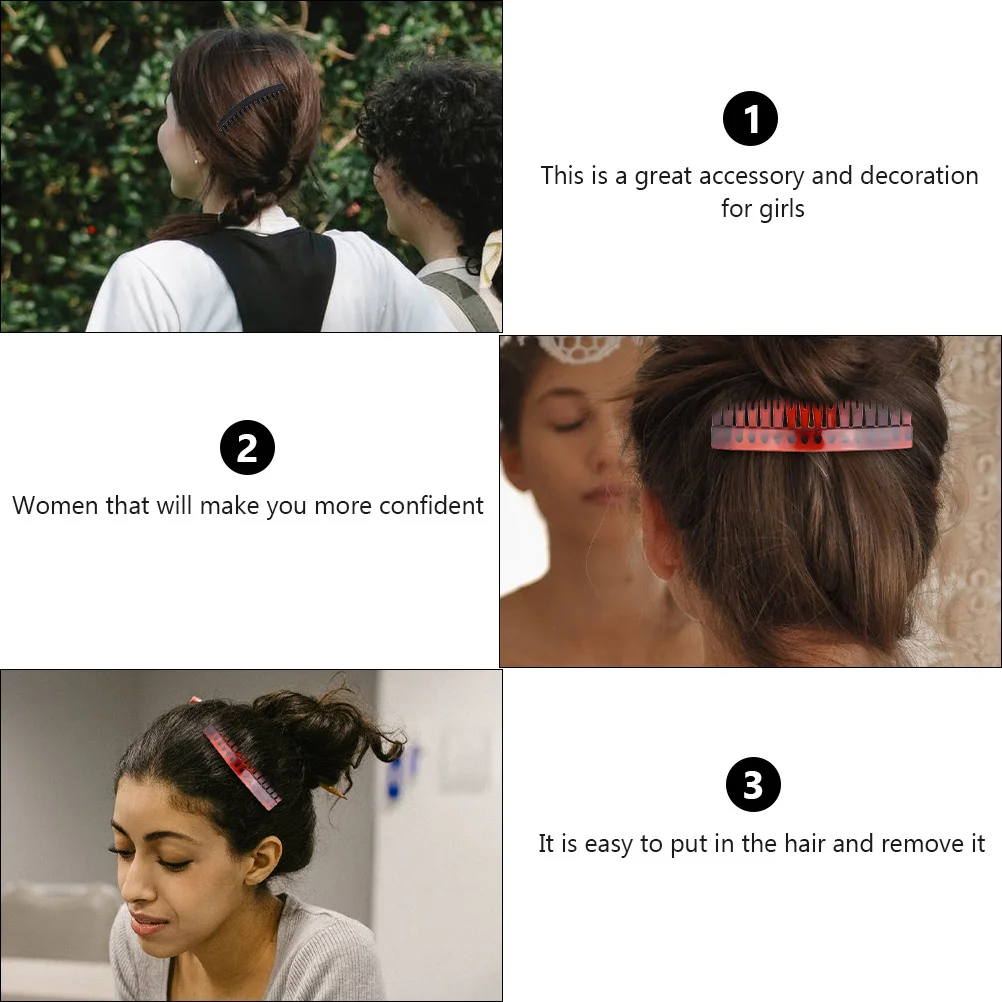 

25Pcs Durable Hairdressing Comb No Static Perfect for Daily Use Smooth Surface Nice Hand Feeling Hair Side Comb