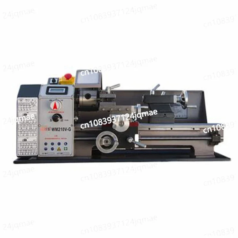 600W Metal Lathe All Steel Lathe Machine with Switch Control High Power Brushless Motor Machine Tool WM210V-G