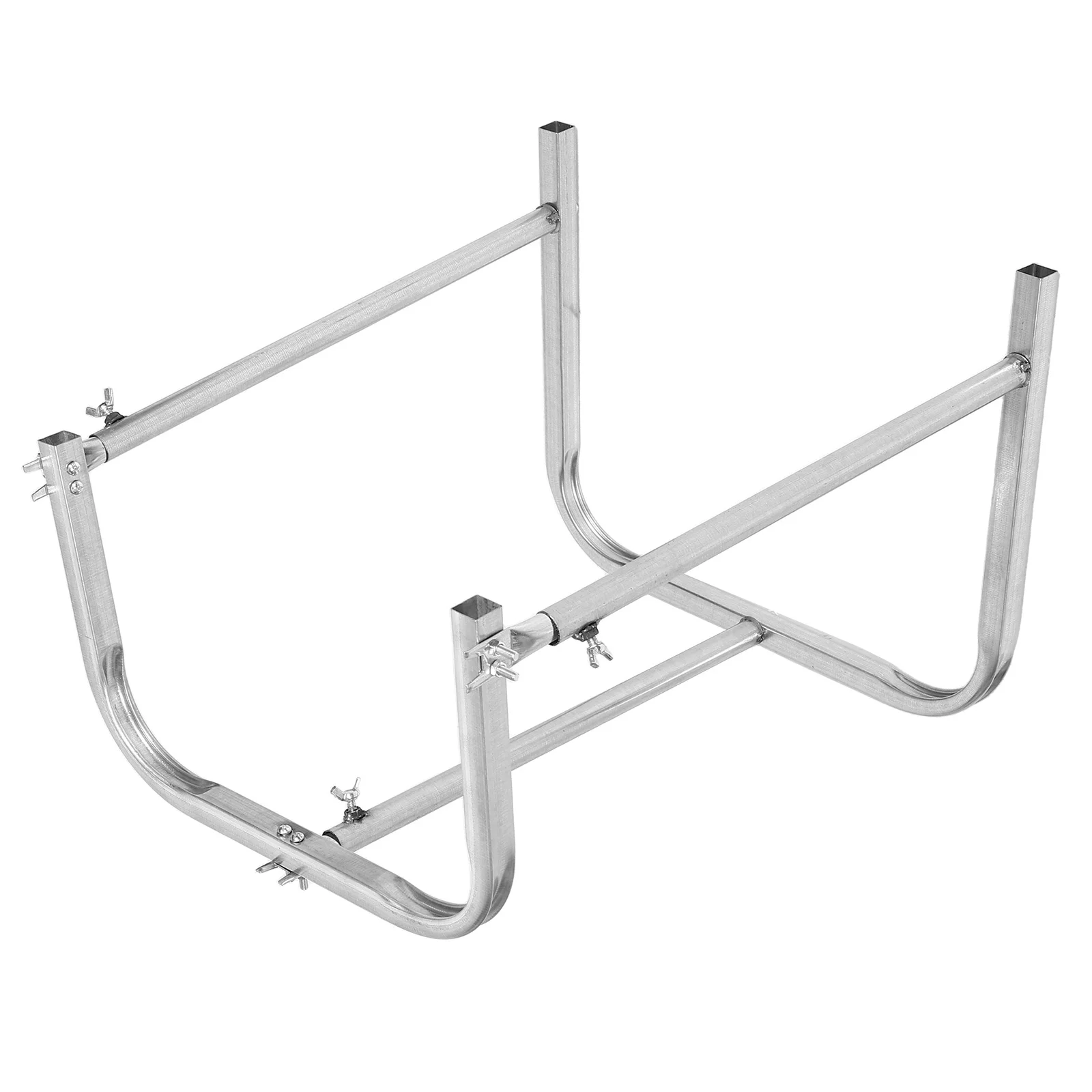 

Outdoor Garbage Bag Holder Heavy Duty Metal Frame Portable Yard Waste Bag Stand for Garden Trash Rack Waste Station