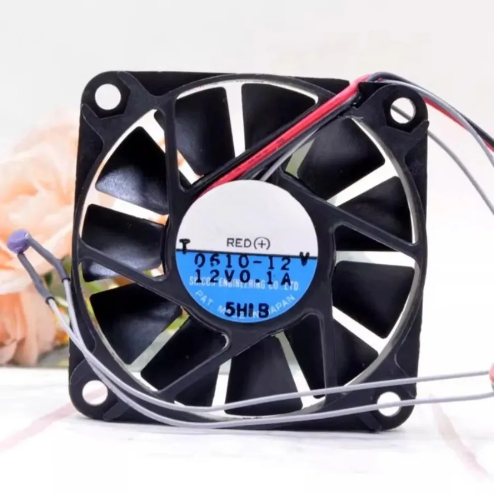 12V 0.1A 6010 6CM 4Wire Ultra Thin Cooling Fan For SHICOH ICFAN 0610-12（002）