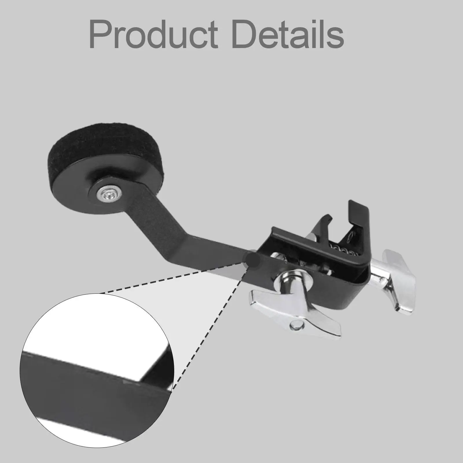 Professional Drum Damper Mute Portable Metal Drum Muffler Clamp Percussion Accessories for Snare Drum