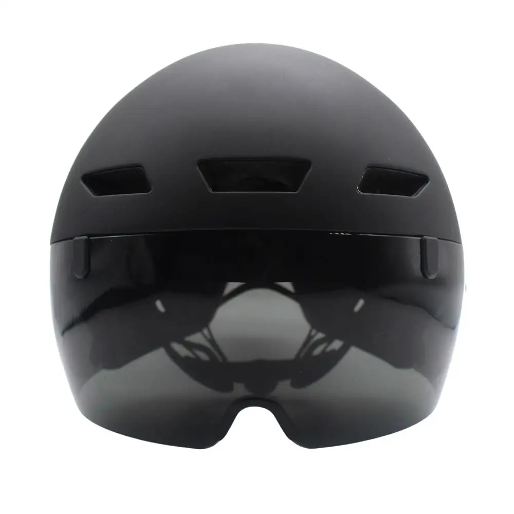 YUMAJ TT Bicycle Helmet Aerodynamic Triathlon-Specific Cycling Helmet with Panoramic Surround Magnetic Goggles YM-88