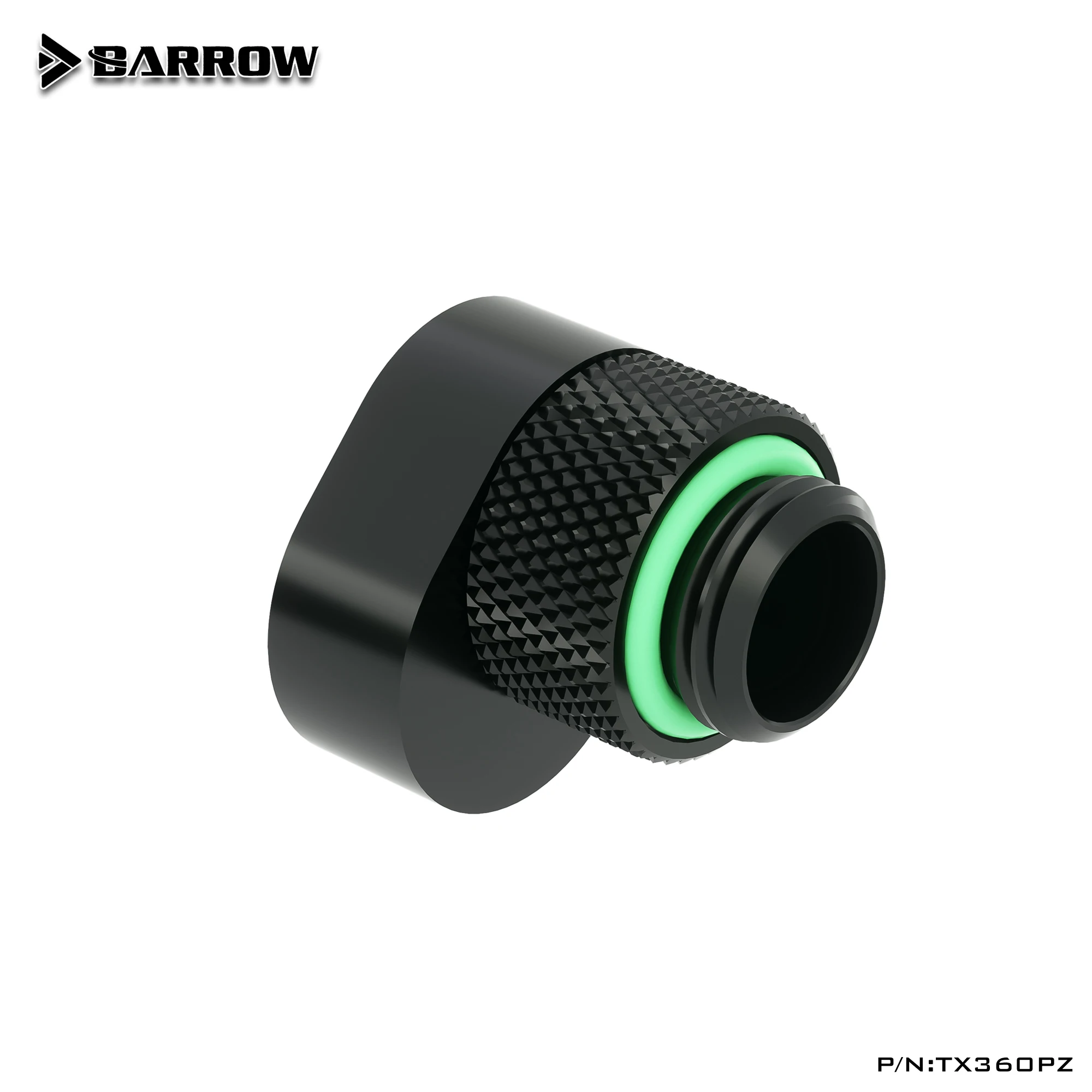 

Фитинг водяного охлаждения Barrow G1/4' 360° ° Переходник с смещением вращения, соединитель трубки, удлинительные фитинги «папа-мама» TX360PZ-P