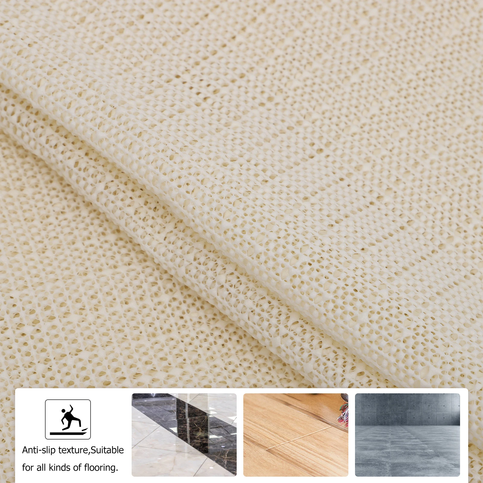 

Non Slip Mat PVC Polyester Household Sofa Cushion Carpet Mattress Pad DIY Cut Size Fit Bathroom Hollow Design Easy Clean