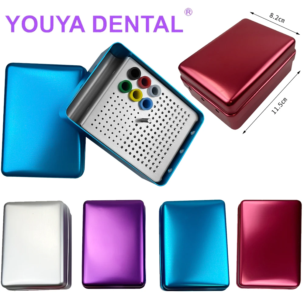 Dental Disinfection Burs Box Endo Files Placement Holder Block Stand Dentist Needles Autoclavable Sterilizer Box 180 Holes