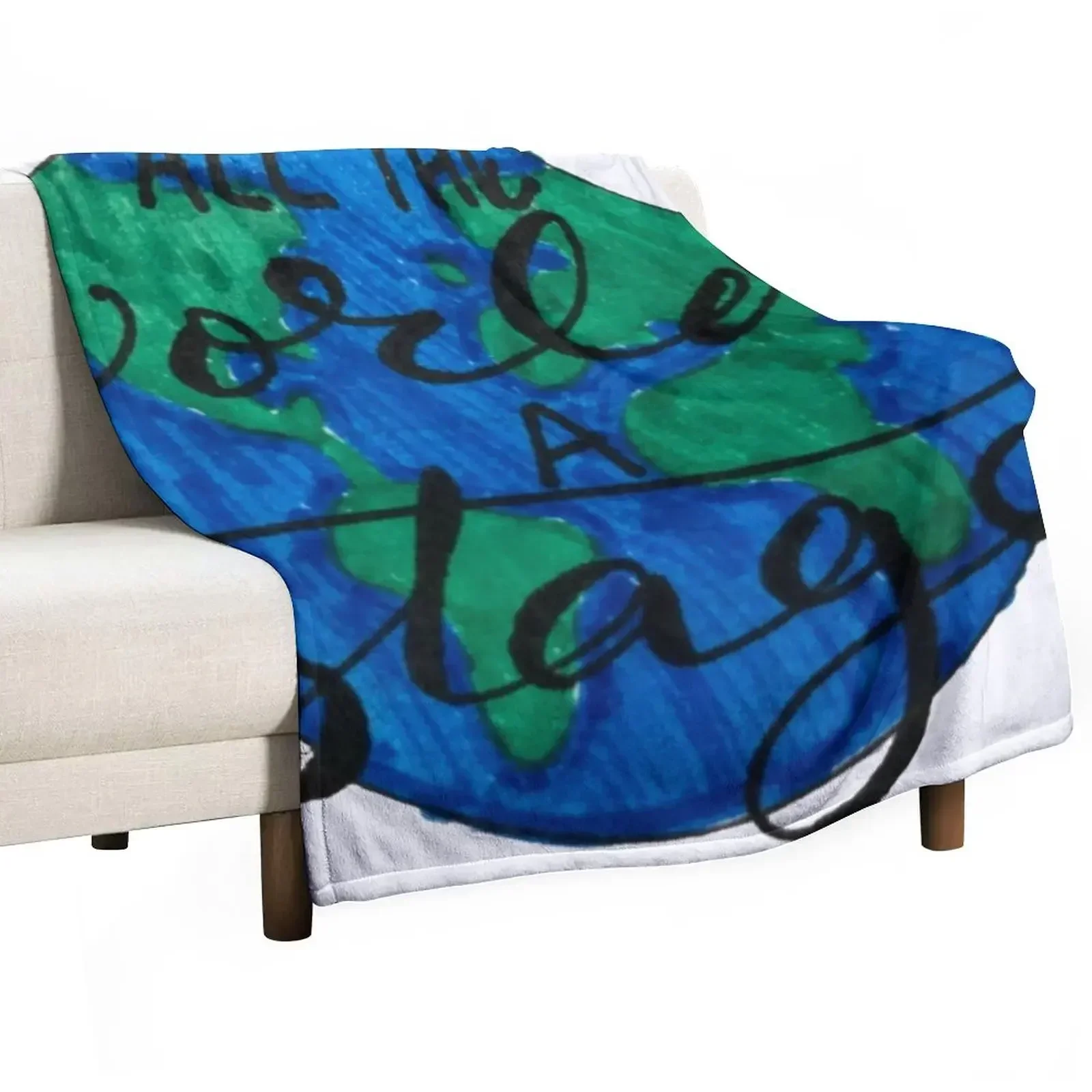 All the world's a stage Throw Blanket Personalized Gift Bed covers Luxury St Multi-Purpose Blankets