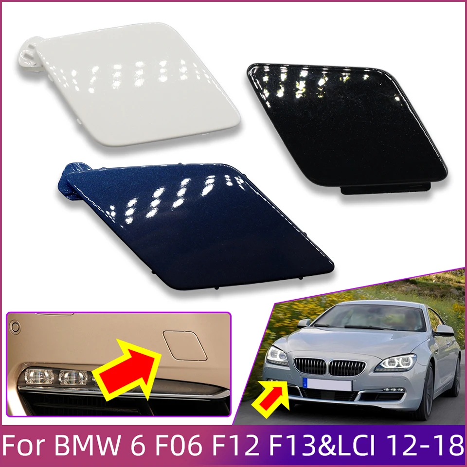 Front Rear Bumper Towing Hook Cover Cap For BMW 6 Series F06 F12 F13 LCI 2012-2018 Hauling Trailer Shell Bumper Decoration Lid