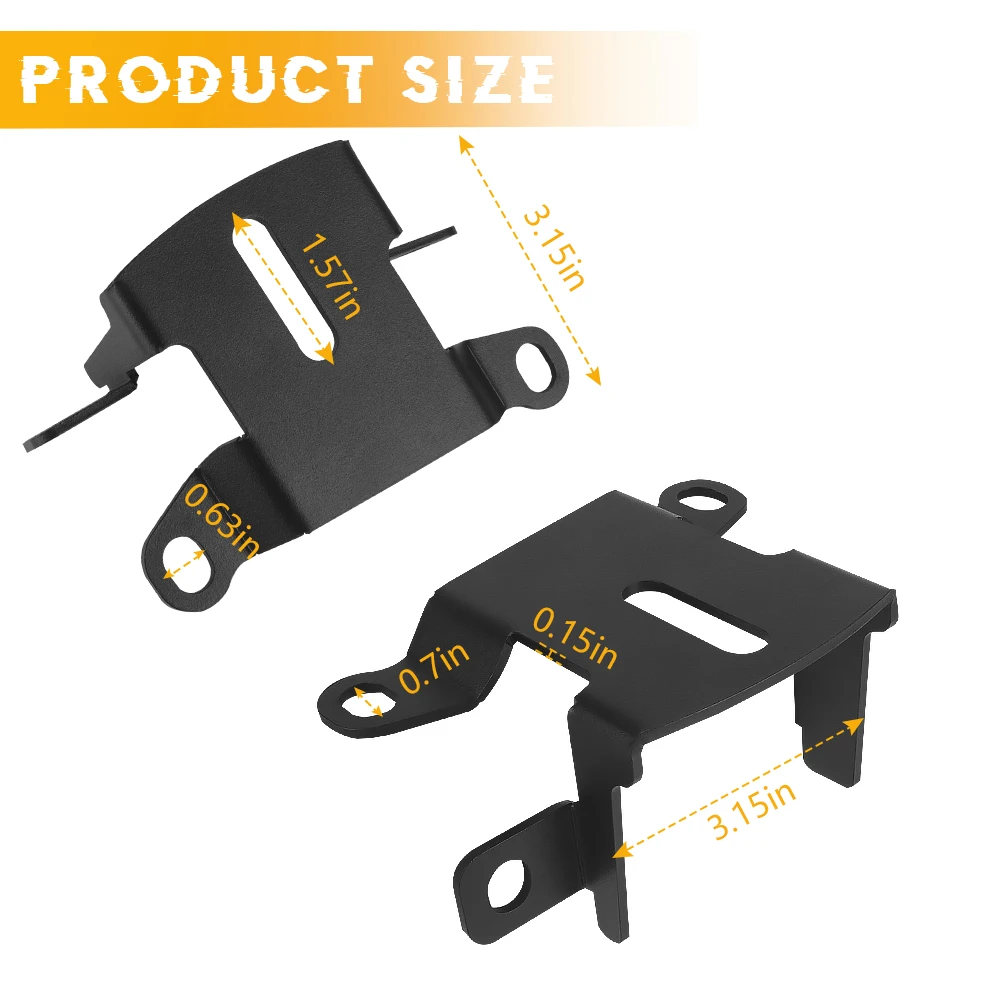 Front Bumper Ditch Light Bracket Fit for 2021-2025 Ford Bronco 2/4 Door, Pod Light Work Lamp Mount Exterior Accessories