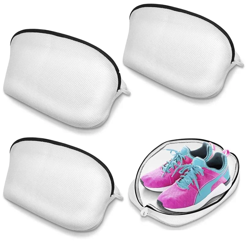 حقيبة غسيل الأحذية، حقيبة تخزين، حقائب غسيل الأحذية الشبكية مع إغلاق بسحاب للأحذية الرياضية، أحذية الجري، الجوارب، منظم حمالات الصدر