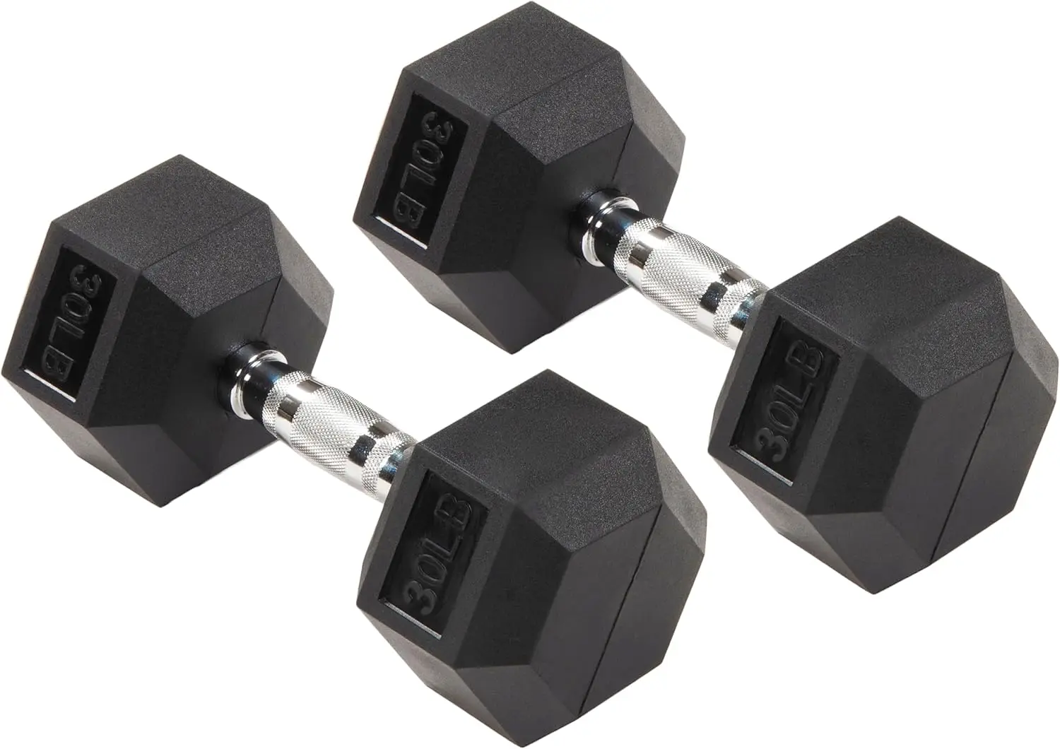 Premium Rubber Encased Hex Dumbbell, Pairs