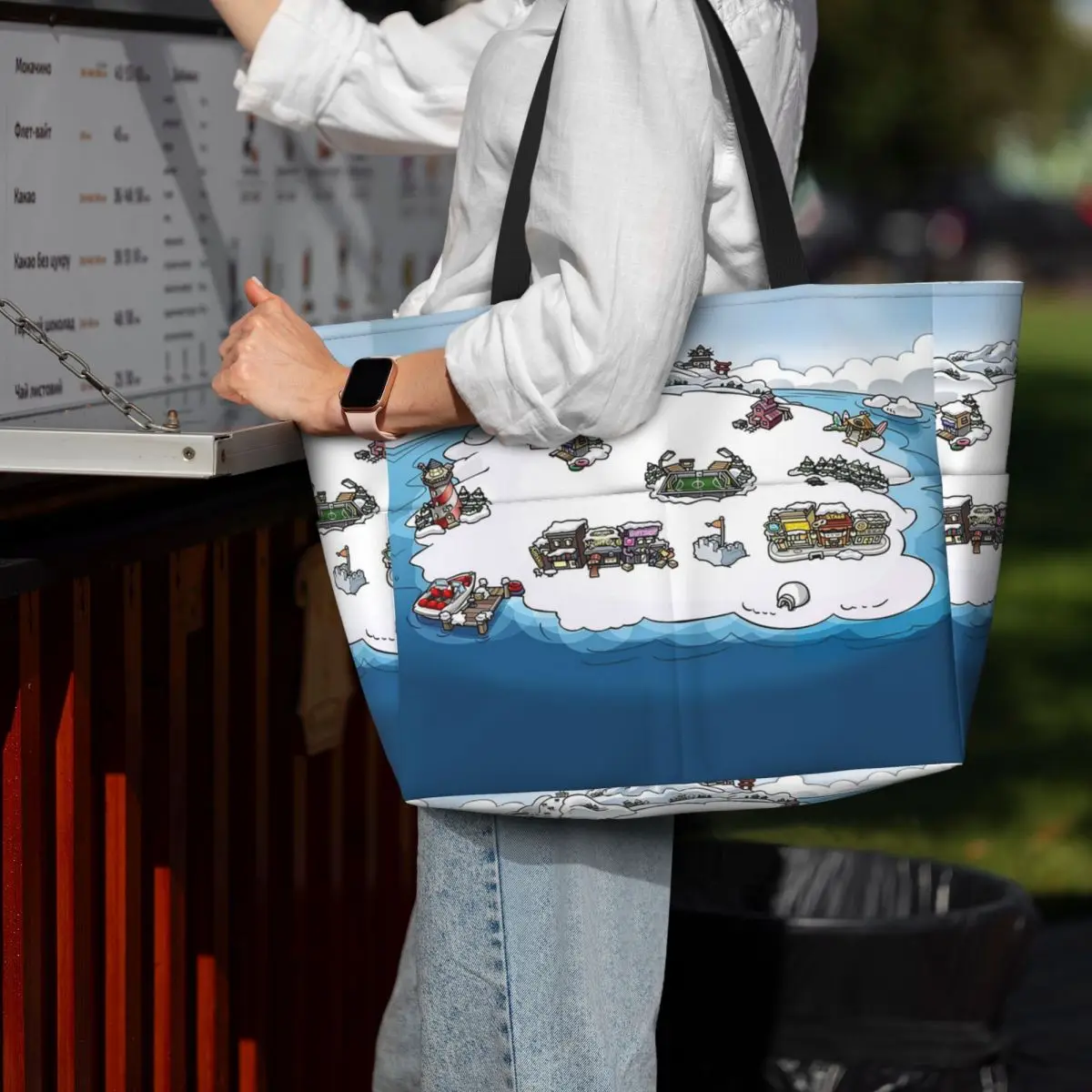 حقيبة حمل على الشاطئ من Club Penguin M، حقيبة رياضية لليوجا واليوجا، حقيبة حمل كبيرة للنساء، حقيبة سفر للياقة البدنية