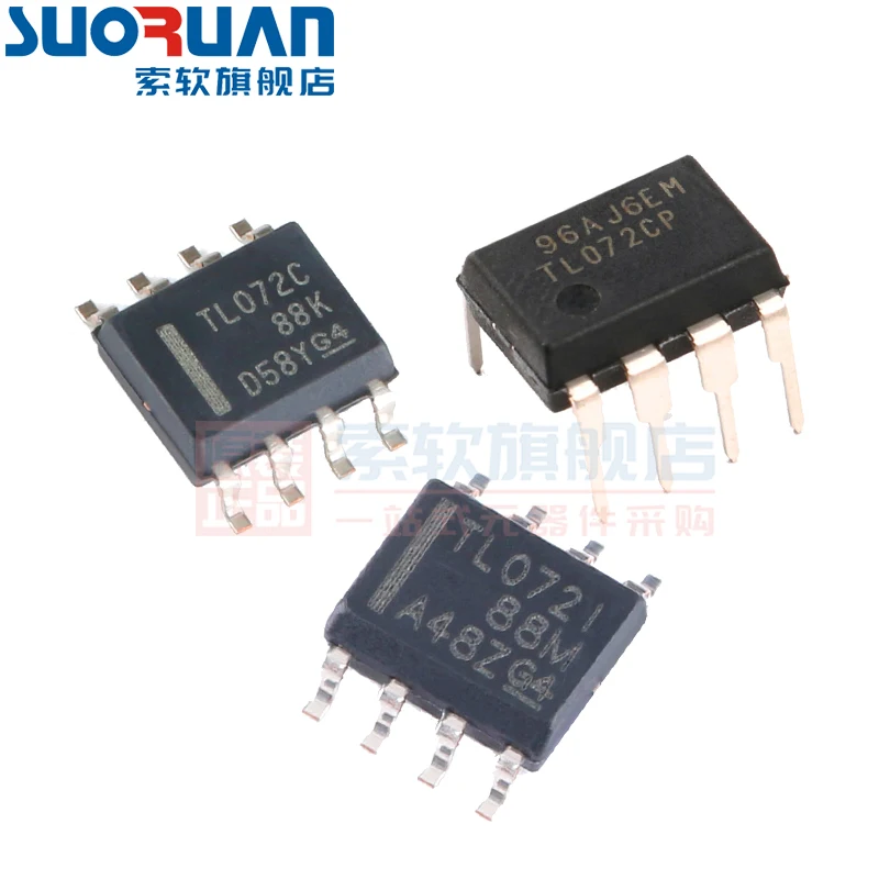Free shipping    TL072CDR TL072IDR TL072CP JFET     10PCS