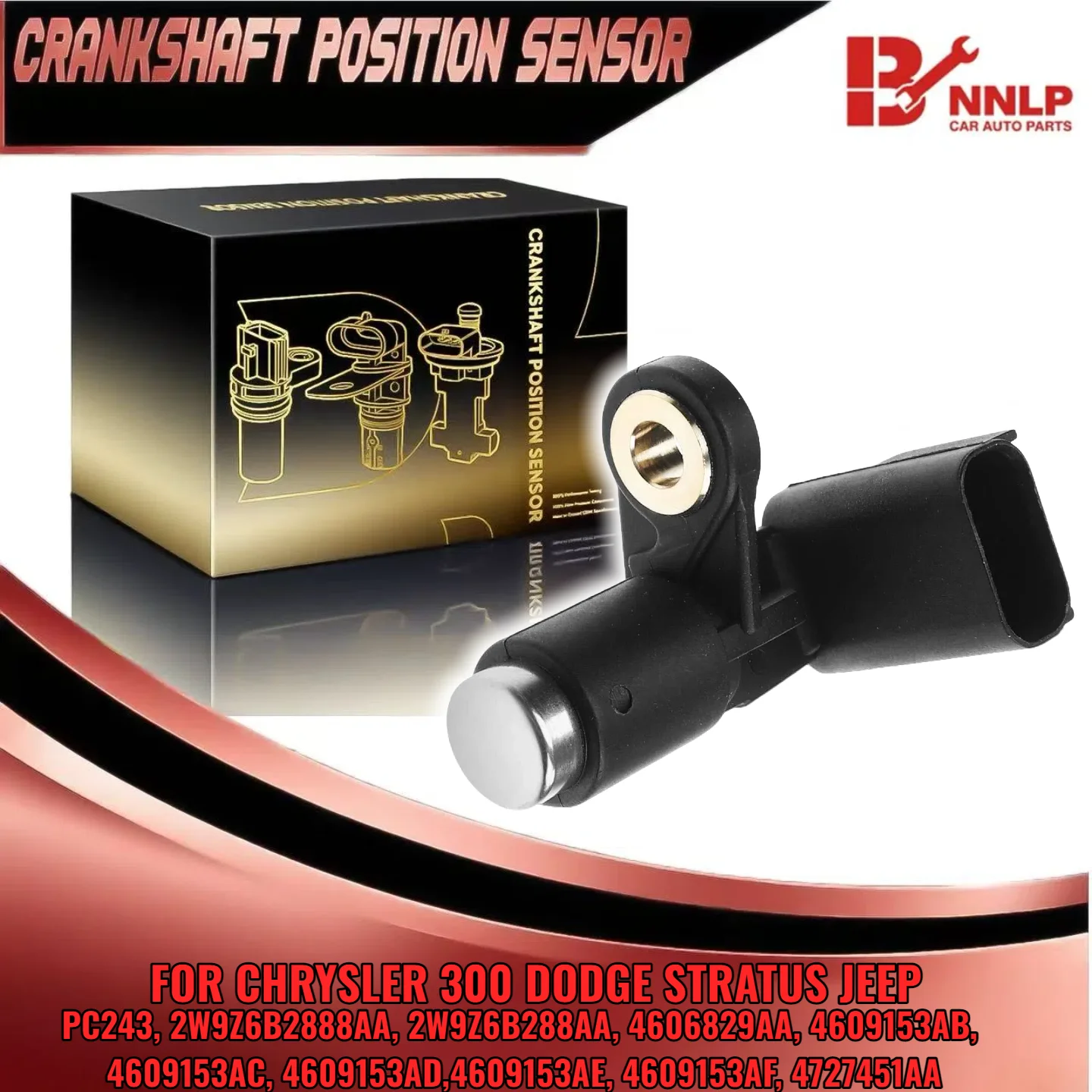 

Датчик положения коленчатого вала для CHRYSLER 300 DODGE Caravan JEEP Wrangler 4609153AC 4609153AD