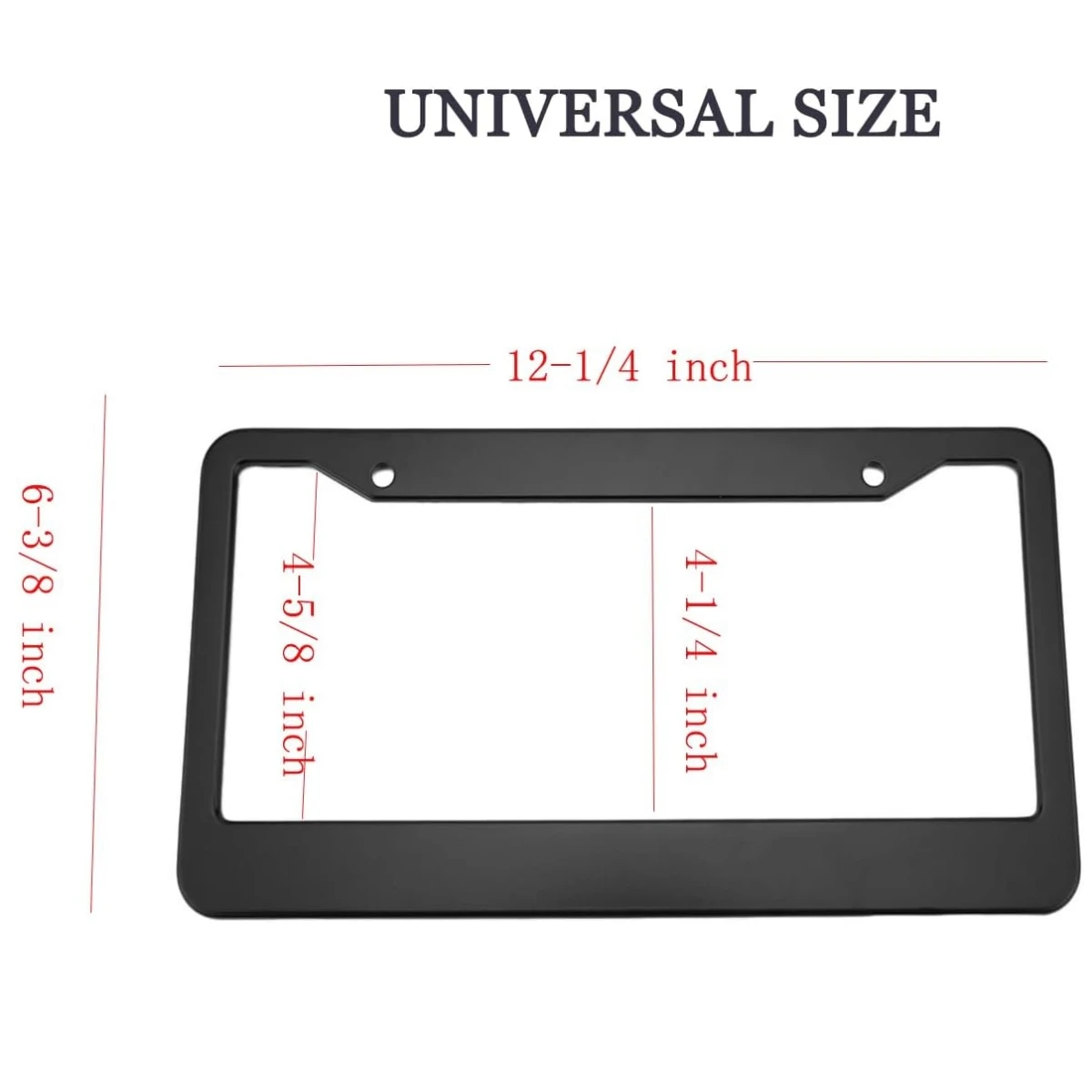 إطار لوحة ترخيص السيارة XCLPF للسيارات العالمية ، الفولاذ المقاوم للصدأ ، الغطاء ، حامل العلامة ، 12 × 6 بوصة