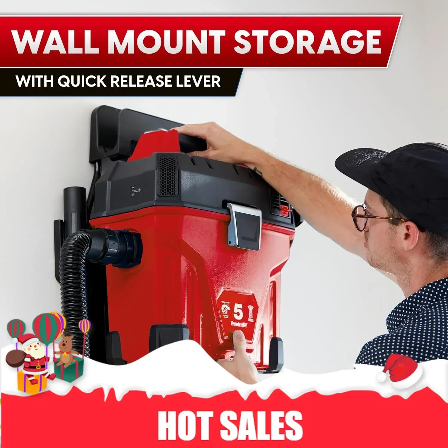 Hot salesOrganic Modern 5-Gallon* 5 Peak HP† Remote Control Wall Mount Wet/Dry Vac – VWMB508 1101