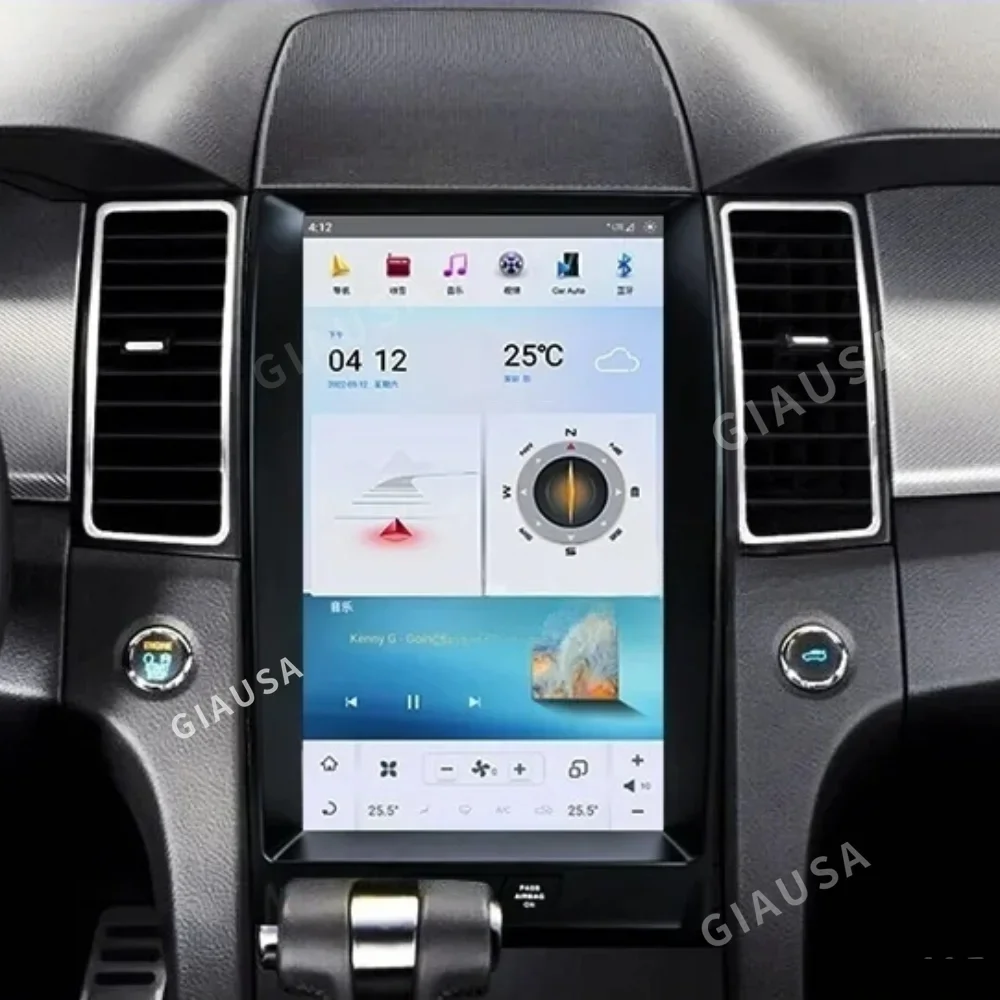 2 Din Touch Screen Android 13.0 รถนําทางGPSสําหรับFord Taurus 2011-2016 Wireless CarPlayมัลติมีเดียสเตอริโอHead Unit