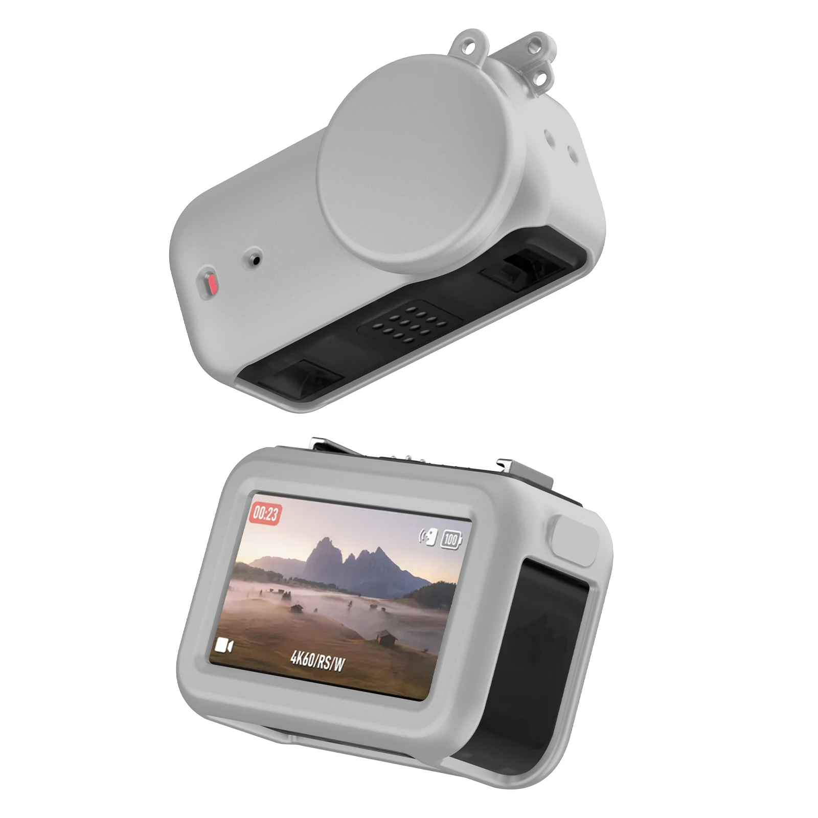 Silicone Cover Case With Lens Cap For DJI OSMO Nano Full Protector Sleeve Anti-Drop Shell For NANO Action Camera Protection Case