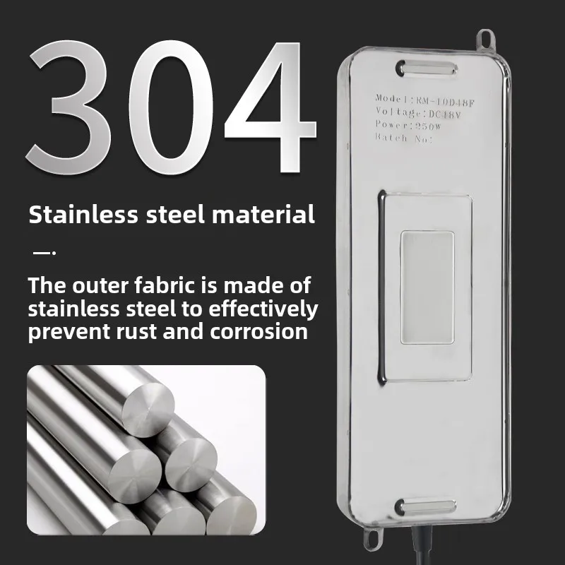 DC48V 10-Kopf-Ultraschall-Nebelgerät, Vieh-Desinfektionssprühgerät, korrosionsbeständige Ultraschall-Nebelplatte aus Edelstahl